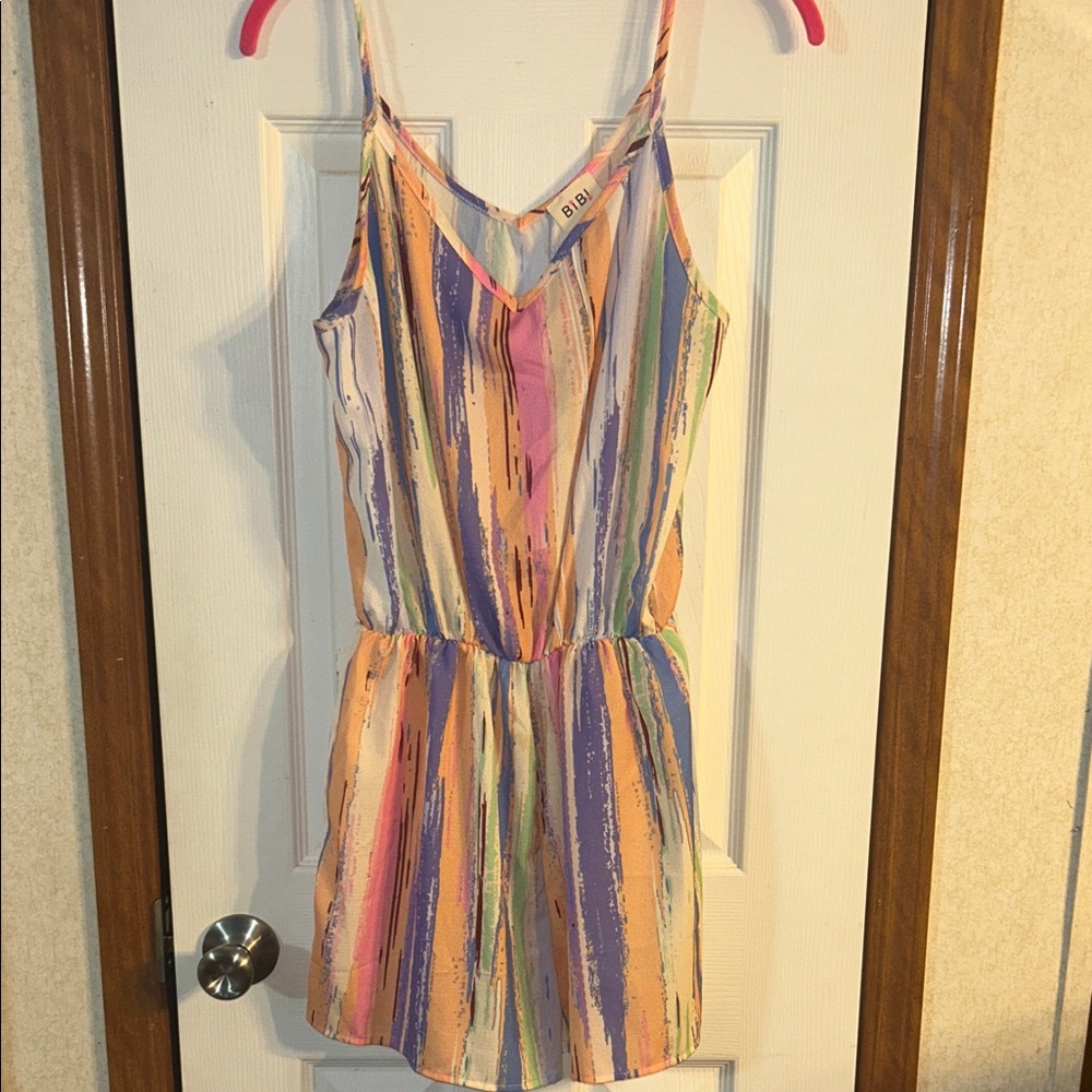 BiBi Multicolor Striped Romper